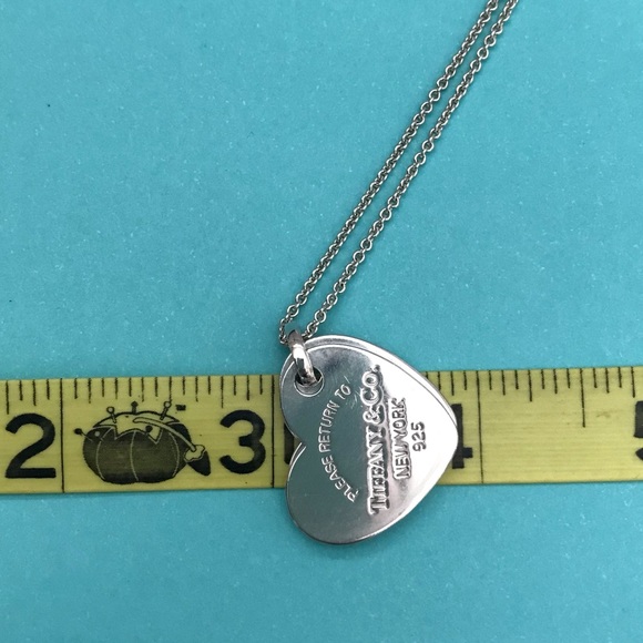 Retired Large Tiffany RTT double heart tag - Picture 7 of 15